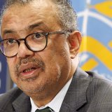 Le directeur général de l'Organisation mondiale de la santé (OMS) Tedros Adhanom Ghebreyesus affirme que l'absence américaine des discussions "se fait sentir" au sein de l'institution à Genève (archives). KEYSTONE/SALVATORE DI NOLFI